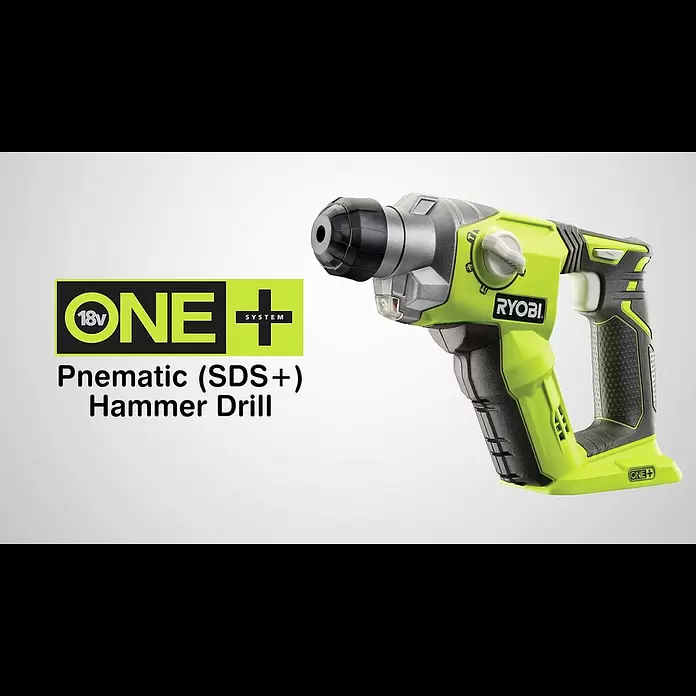 Ryobi ONE+ Akku-Kombihammer R18SDS-0 - 18 V, Ohne Akku, 1,3 J - Ryobi ONE+ Akku-Kombihammer R18SDS