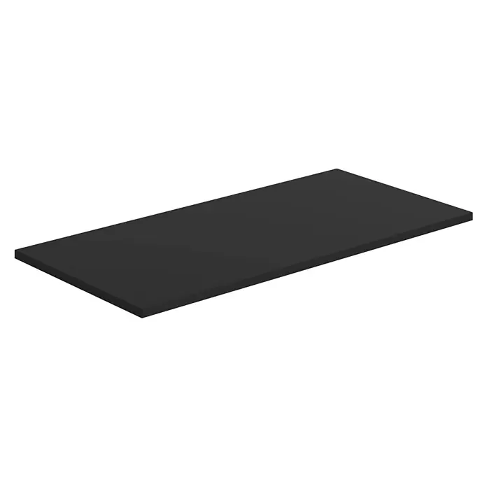 Artysan Encimera para lavabo Cíes - 39,1 x 81 x 1,6 cm, Negro - Superficie rectangular gris, perfecta para presentaciones o como fondo para fotos de productos. Diseño sencillo para usos versátiles.