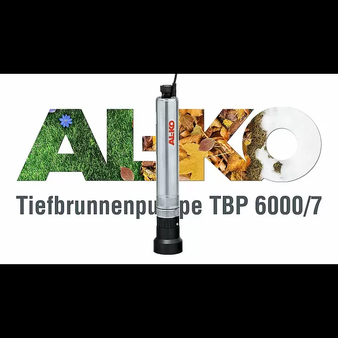 AL-KO Tiefbrunnenpumpe TBP6000/7 - 1.000 W, Max. Fördermenge: 6.000 l/h - TBP 6000/7 | Tiefbrunnenpumpe