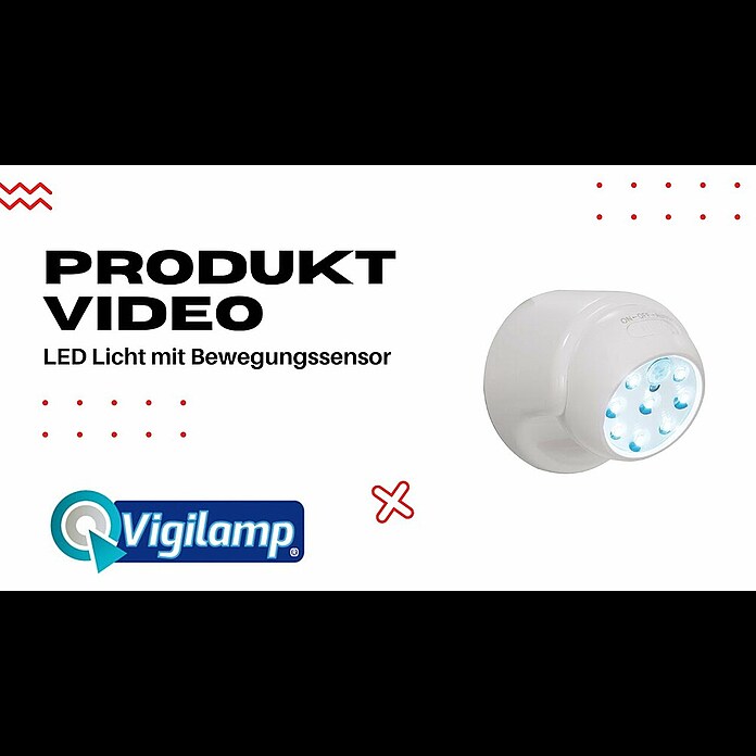 LED-Bewegungsmelder Vigilamp8-flammig, Weiß, Außen Product