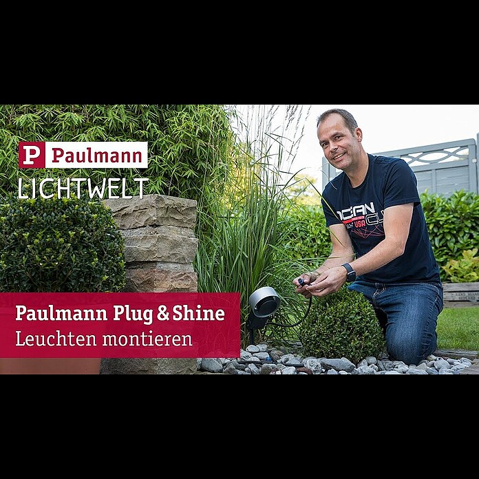 Paulmann Plug & Shine Abdeckung (L x B x H: 8,9 x 26 x 4,5 cm, Grau,  Kunststoff) | BAUHAUS