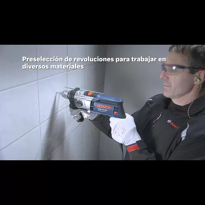 Bosch Professional Taladro percutor GSB 16 RE - 750 W, Portabrocas de sujeción rápida - GSB