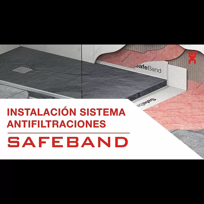 Cinta selladora para ducha SafeBand - Largo: 3,5 m - Modo de uso