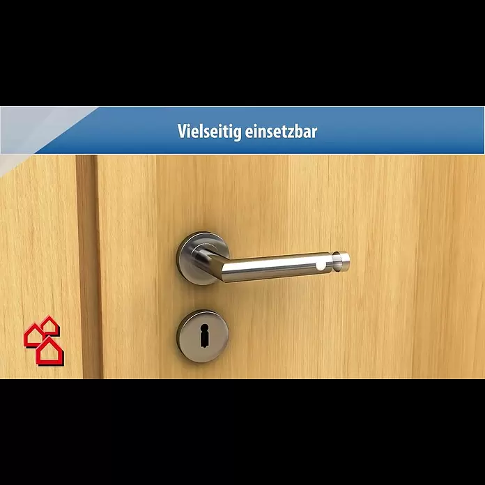 Diamond Doors Modern LED-Zimmertürgarnitur L-Form WC - Schlitzkopf/Olive, Matt, Links/Rechts - BAUHAUS TV - Produktvideo: Portaferm LED Türgriff