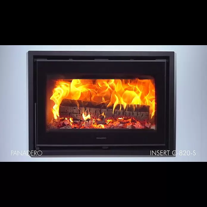 Panadero Insert de leña C-820-S - L x An x Al: 54,8 x 77 x 62,9 cm, 7 kW, 250 m³, Antracita - INSERT C-820-S EcoDesign