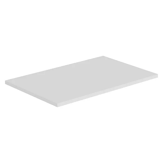 Artysan Encimera para lavabo Cíes - 39,1 x 61 x 1,6 cm, Blanco - Superficie rectangular de color gris claro, ideal como tablero de mesa o estante. Diseño simple para uso versátil.
