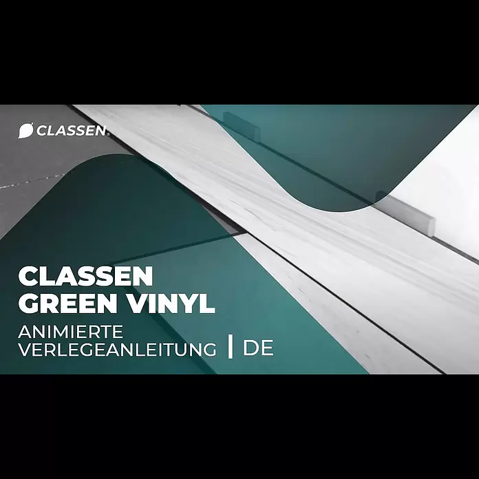 Classen Vinylboden GreenVinyl - Schnee-Eiche, Landhausdiele, 1.290 x 173 x 3,8 mm - CLASSEN Greenvinyl - Der Verlegefilm