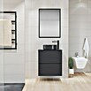 Artysan Mueble de lavabo Cíes (L x An x Al: 38,6 x 60 x 64 cm, Negro) | BAUHAUS