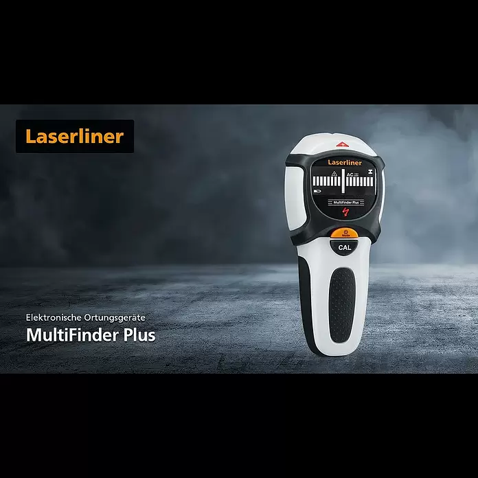 Laserliner Ortungsgerät MultiFinder Plus - Geeignet für: Aufspüren von spannungsführenden Leitungen, Holz und Metall, Erfassungstiefe: Max. 40 mm Holz/Metall - MultiFinder Plus