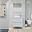 Artysan Mueble de lavabo Cíes (L x An x Al: 38,6 x 70 x 64 cm, Silver) | BAUHAUS