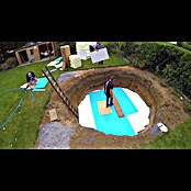 myPool Premium Stahlwand-Pool (Ø x H: 300 x 150 cm, Weiß/Sand, 10.000 l) | BAUHAUS