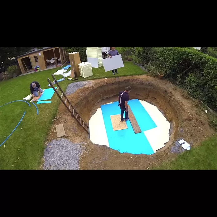 myPool Premium Stahlwand-Pool - Ø x H: 450 x 150 cm, Weiß/Grau, 23.000 l - myPool Aufbauanleitung