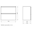 Artysan Mueble de lavabo Cíes (L x An x Al: 38,6 x 70 x 64 cm, Blanco) | BAUHAUS