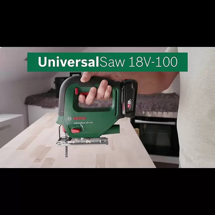 Bosch Power for All 18V Akku-Stichsäge UniversalSaw 18V-100 - 18 V, Ohne Akku, Leerlaufhubzahl: 2.600 /min - Bosch stellt vor: UniversalSaw 18V-100