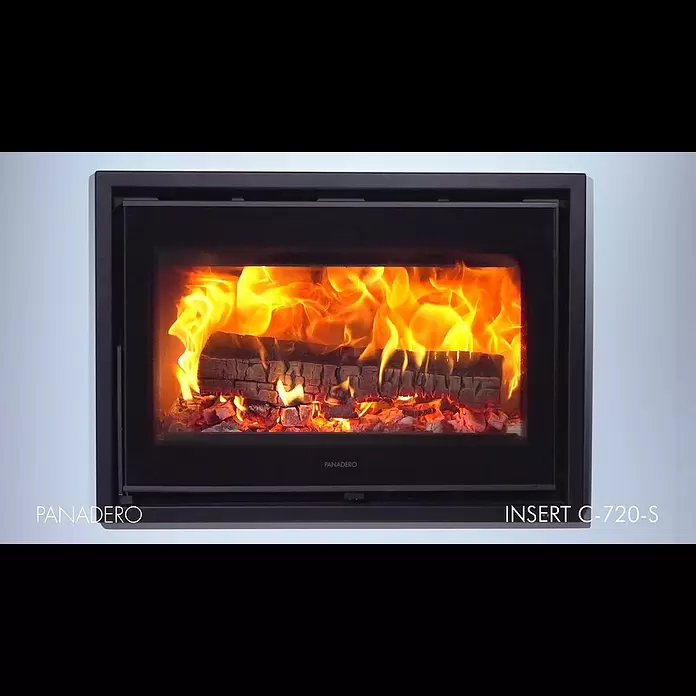 Panadero Insert de leña C-720-S - L x An x Al: 57,4 x 70 x 62,3 cm, 7 kW, 220 m³, Antracita - INSERT C-720-S EcoDesign