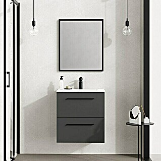 Mueble de lavabo Arosa (L x An x Al: 44,6 x 60 x 64 cm, Antracita)