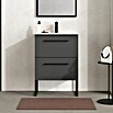Artysan Mueble de lavabo Arosa (L x An x Al: 44,6 x 60 x 64 cm, Antracita) | BAUHAUS