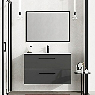 Mueble de lavabo Arosa (L x An x Al: 44,6 x 100 x 64 cm, Antracita)