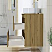 Artysan Mueble de lavabo Cíes (L x An x Al: 38,6 x 80 x 64 cm, Roble Guadarrama) | BAUHAUS