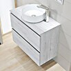 Artysan Mueble de lavabo Cíes (L x An x Al: 38,6 x 80 x 64 cm, Silver) | BAUHAUS