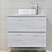 Artysan Mueble de lavabo Cíes (L x An x Al: 38,6 x 80 x 64 cm, Silver) | BAUHAUS