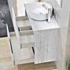 Artysan Mueble de lavabo Cíes (L x An x Al: 38,6 x 80 x 64 cm, Silver) | BAUHAUS