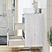 Artysan Mueble de lavabo Cíes (L x An x Al: 38,6 x 80 x 64 cm, Silver) | BAUHAUS