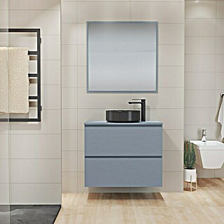 Mueble de lavabo Cíes (L x An x Al: 38,6 x 80 x 64 cm, Azul, Mate)