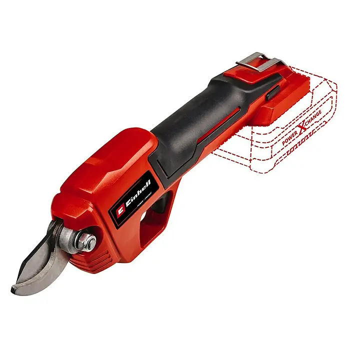 Einhell PXC 18V Tijeras de podar de batería GE-LS 18 Li- Solo - 18 V, Sin batería, Grosor de rama máx.: 28 mm - Tijeras de jardín inalámbricas Einhell, rojas y negras. Ideal para podar sin esfuerzo ramas y arbustos en el jardín, con batería Power X-Change.
