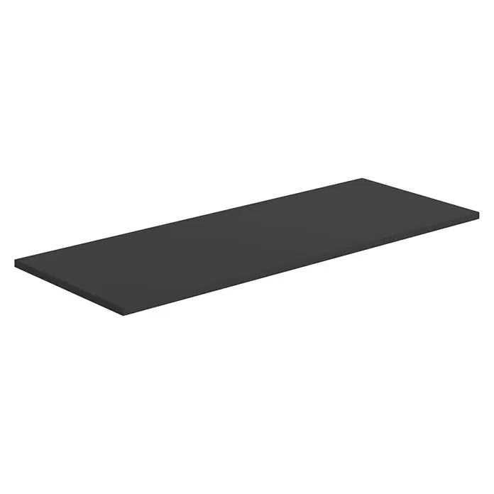 Artysan Encimera para lavabo Cíes - 39,1 x 101 x 1,6 cm, Negro - Tablero rectangular gris oscuro, perfecto para oficinas minimalistas o comedores modernos. Construcción duradera para larga vida útil.