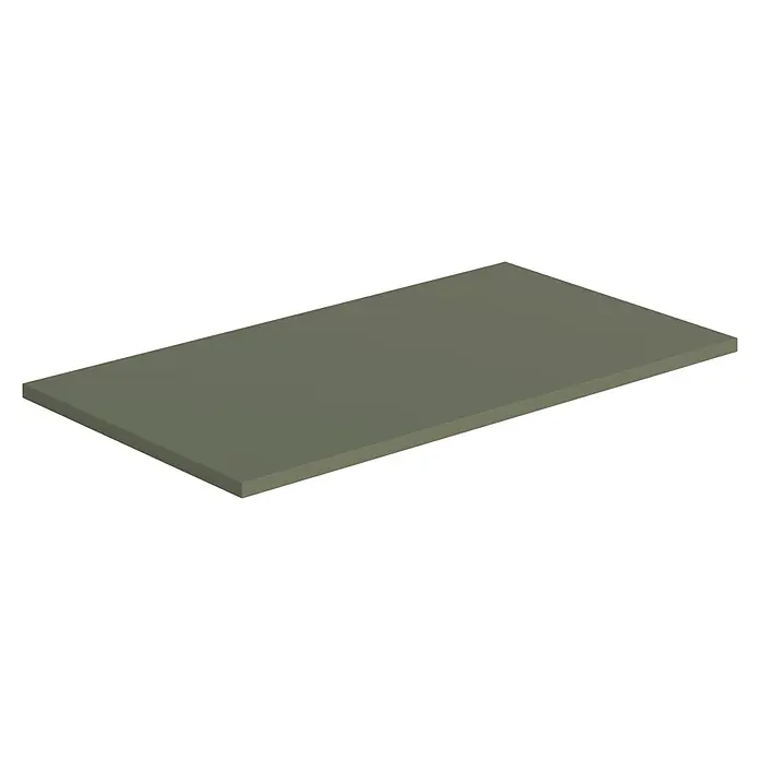 Artysan Encimera para lavabo Cíes - 39,1 x 71 x 1,6 cm, Musgo - Losa gris y plana, ideal como base para presentaciones o como un simple elemento decorativo. Versátil en el uso.