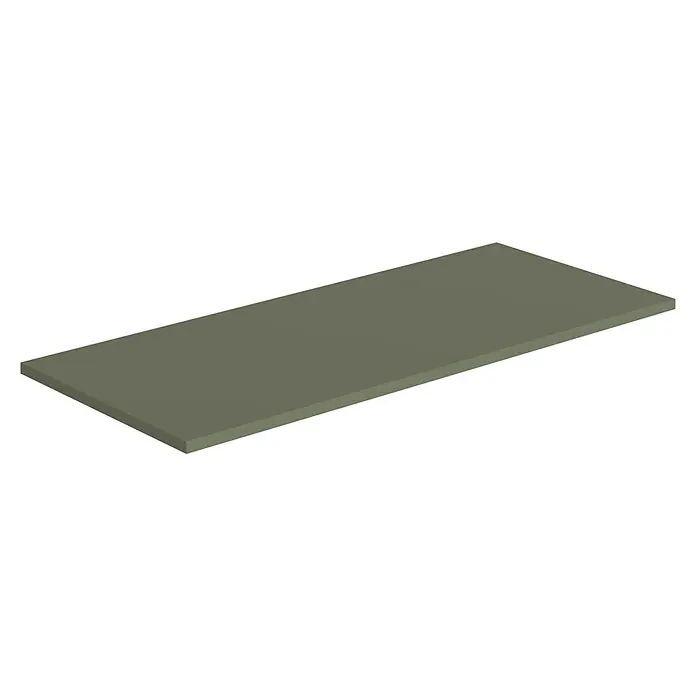 Artysan Encimera para lavabo Cíes - 39,1 x 91 x 1,6 cm, Musgo - Losa rectangular gris, ideal como base o superficie de presentación, con elegancia simple para una variedad de aplicaciones.