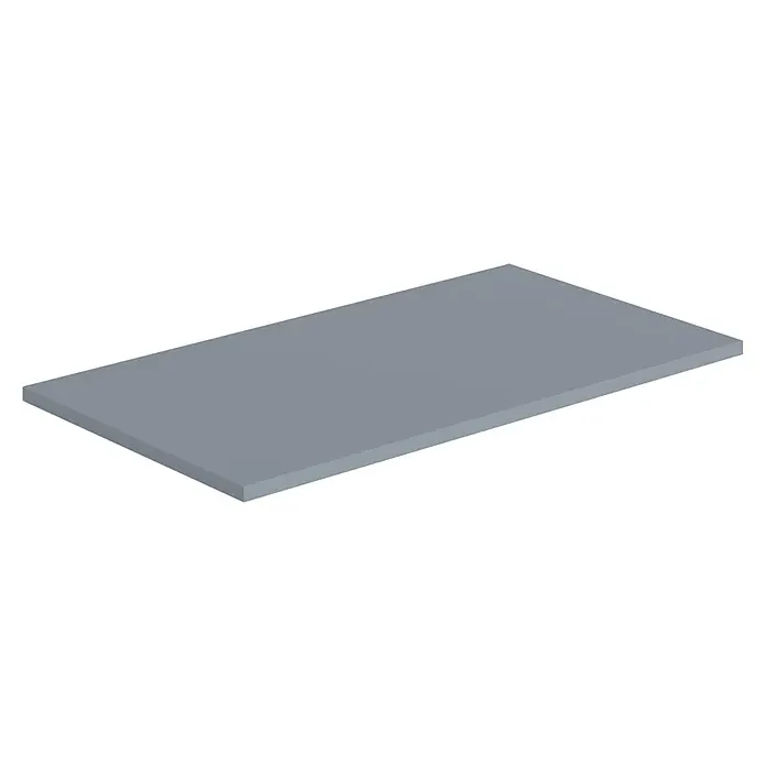 Artysan Encimera para lavabo Cíes - 39,1 x 71 x 1,6 cm, Azul - Placa rectangular gris. La placa tiene un diseño sencillo y minimalista que la hace ideal para exhibiciones o como superficie.