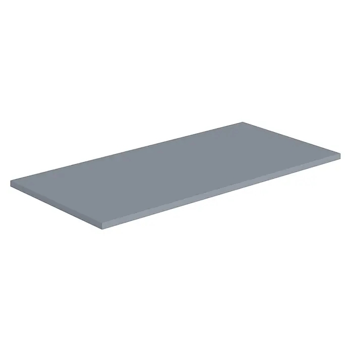 Artysan Encimera para lavabo Cíes - 39,1 x 81 x 1,6 cm, Azul - Arte de píxeles gris que representa un plano oblicuo. La representación básica se centra en la forma geométrica del plano.
