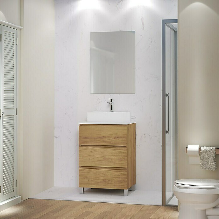 Artysan Mueble de lavabo Colours (L x An x Al: 44,6 x 60 x 83,3 cm, Roble Guadarrama) | BAUHAUS