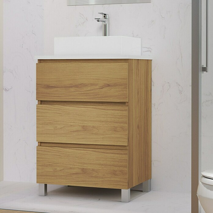 Artysan Mueble de lavabo Colours (L x An x Al: 44,6 x 60 x 83,3 cm, Roble Guadarrama) | BAUHAUS