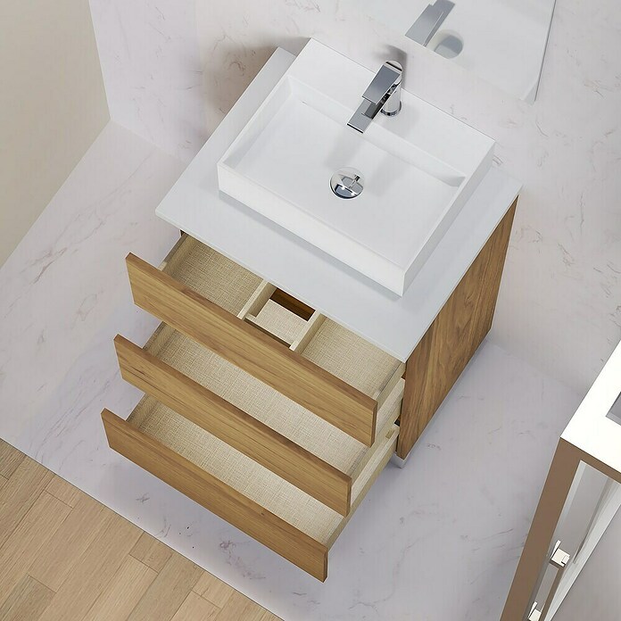 Artysan Mueble de lavabo Colours (L x An x Al: 44,6 x 60 x 83,3 cm, Roble Guadarrama) | BAUHAUS