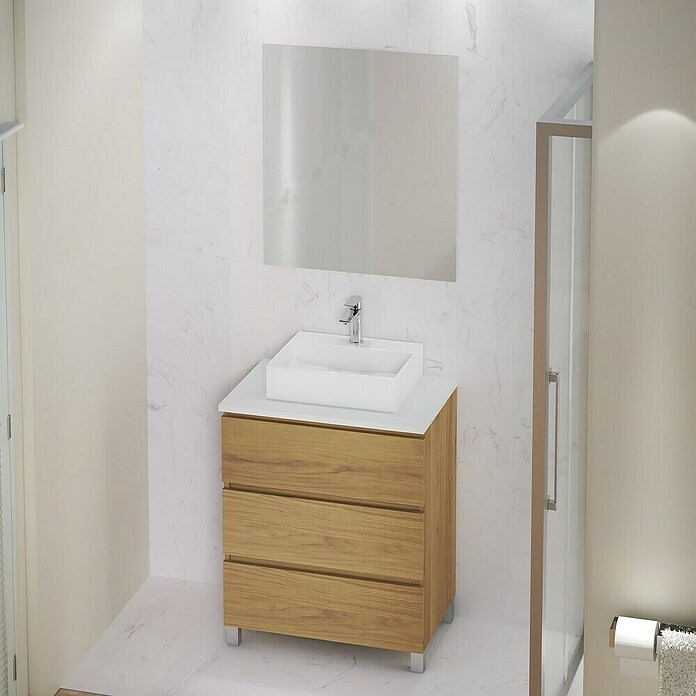 Artysan Mueble de lavabo Colours (L x An x Al: 44,6 x 70 x 83,3 cm, Roble Guadarrama) | BAUHAUS