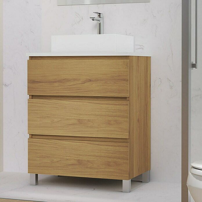 Artysan Mueble de lavabo Colours (L x An x Al: 44,6 x 70 x 83,3 cm, Roble Guadarrama) | BAUHAUS