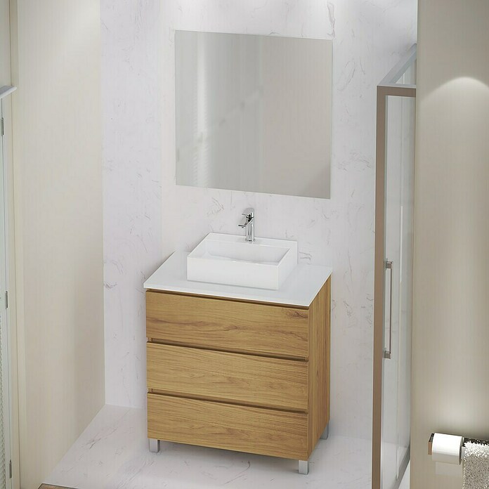 Artysan Mueble de lavabo Colours (L x An x Al: 44,6 x 80 x 83,3 cm, Roble Guadarrama) | BAUHAUS