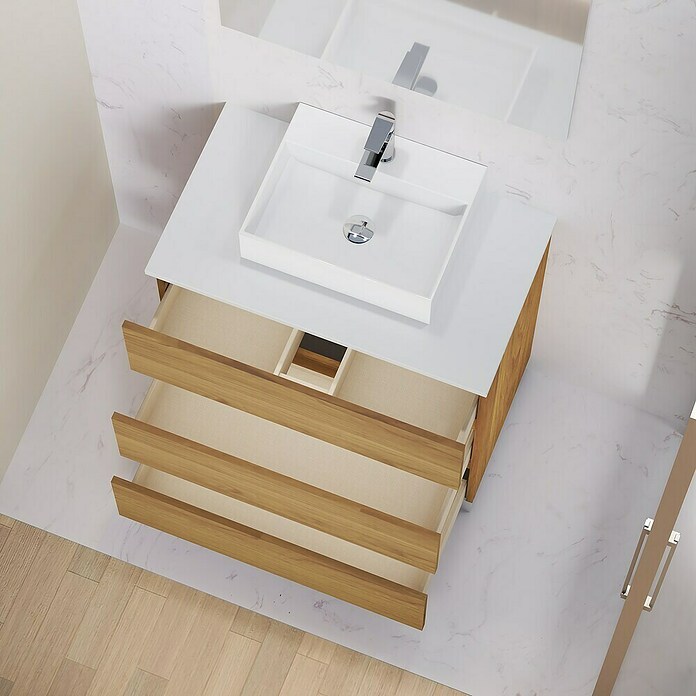 Artysan Mueble de lavabo Colours (L x An x Al: 44,6 x 80 x 83,3 cm, Roble Guadarrama) | BAUHAUS