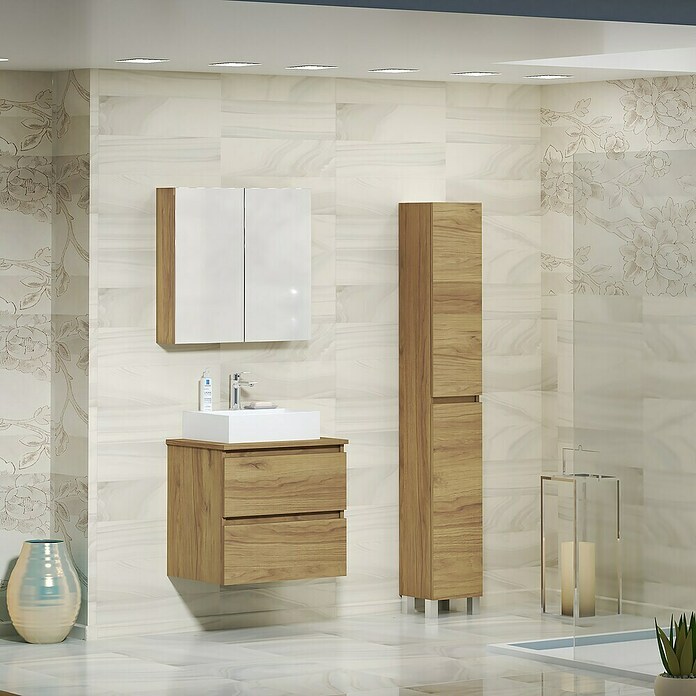 Artysan Mueble de lavabo Fons (L x An x Al: 44,6 x 60 x 64 cm, Roble Guadarrama) | BAUHAUS
