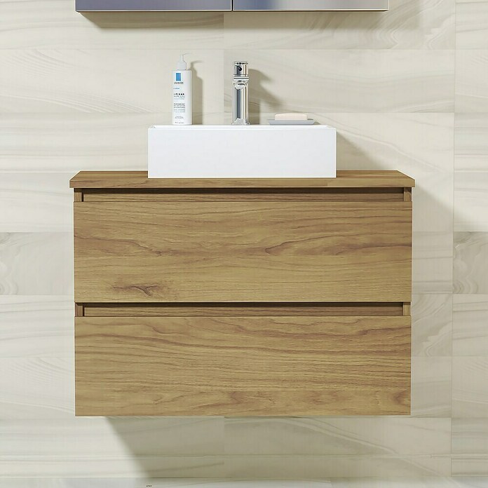 Artysan Mueble de lavabo Fons (L x An x Al: 44,6 x 80 x 64 cm, Roble Guadarrama) | BAUHAUS