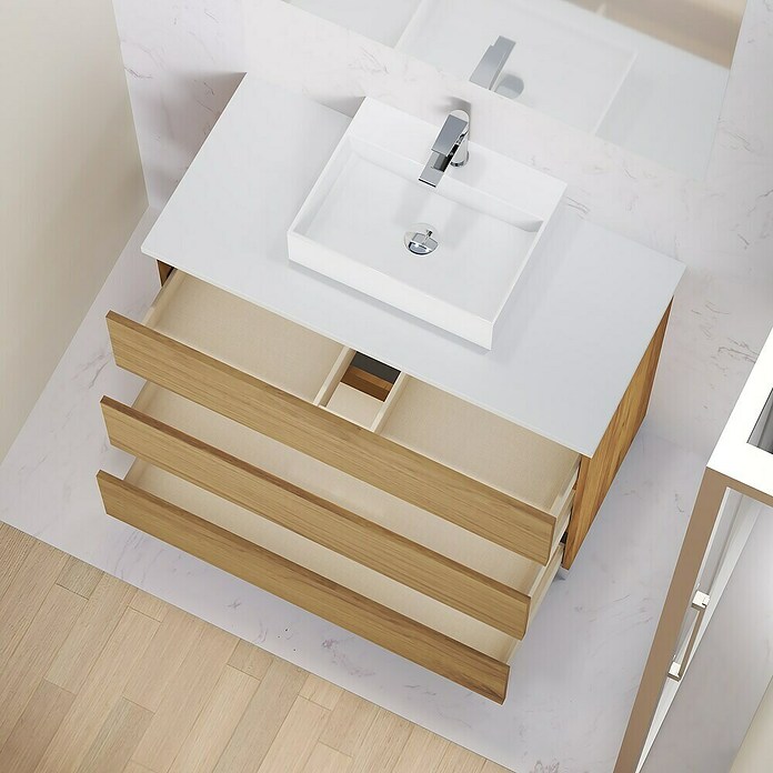 Artysan Mueble de lavabo Colours (L x An x Al: 44,6 x 100 x 83,3 cm, Roble Guadarrama) | BAUHAUS
