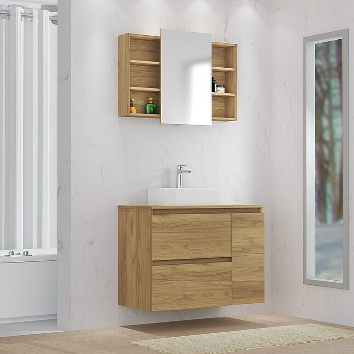 Artysan Mueble de lavabo Farbe (L x An x Al: 44,6 x 90 x 64 cm, Nebraska) | BAUHAUS