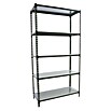 Simonrack Simonclick Metallregal Simonclick Mega Plus (H x B x T: 200 x 120 x 40 cm, Traglast pro Boden: 200 kg, Anzahl Böden: 5 Stk., Stecken, Anthrazit/Anthrazit) | BAUHAUS