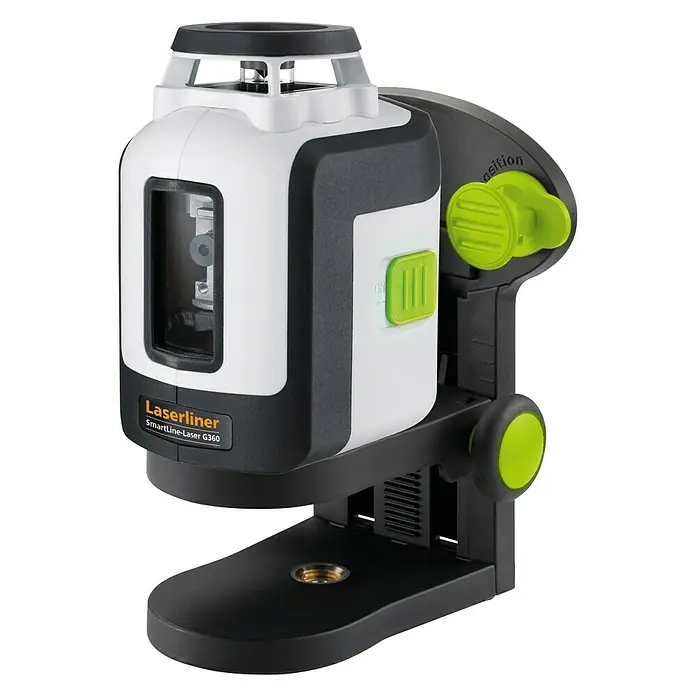 Laserliner Kreuzlinienlaser SmartLine G360 - Funktionen: 360 °-Laserlinie, Laserdiode: 515 Nm - Laserliner SmartLine-Laser G360: Ein präzises Nivelliergerät für den Innen- und Außenbereich. Ideal für exakte Ausrichtung und Nivellierung.