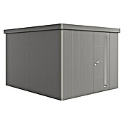 Biohort Neo Gerätehaus 4C (Außenbreite inkl. Dachüberstand: 292 cm, Außentiefe inkl. Dachüberstand: 348 cm, Stahl, Quarzgrau-Metallic, Einzeltür) | BAUHAUS