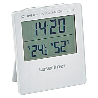 Laserliner Digitales Thermo-Hygrometer ClimaHome-Check Plus (Weiß, Breite: 96 mm)