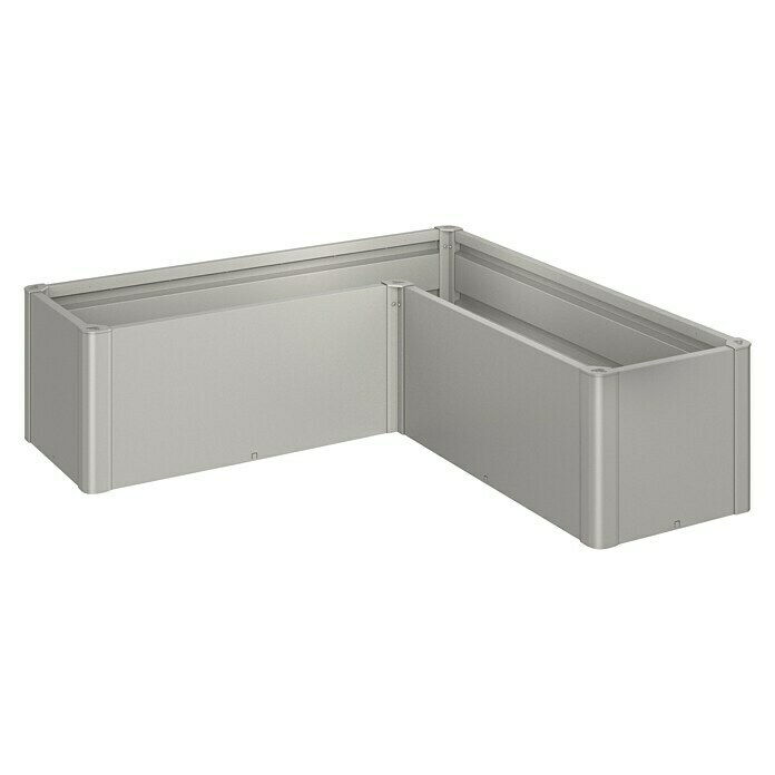 Biohort Belvedere Hochbeet Mini L-Form (152 x 152 x 45 cm, Stahl, Quarzgrau Metallic) | BAUHAUS
